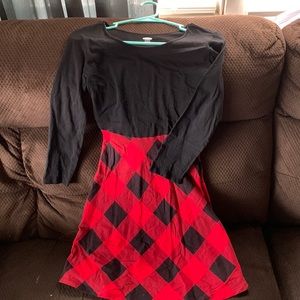 Black and red dress
